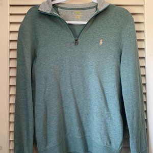 Green Polo Quarter Zip